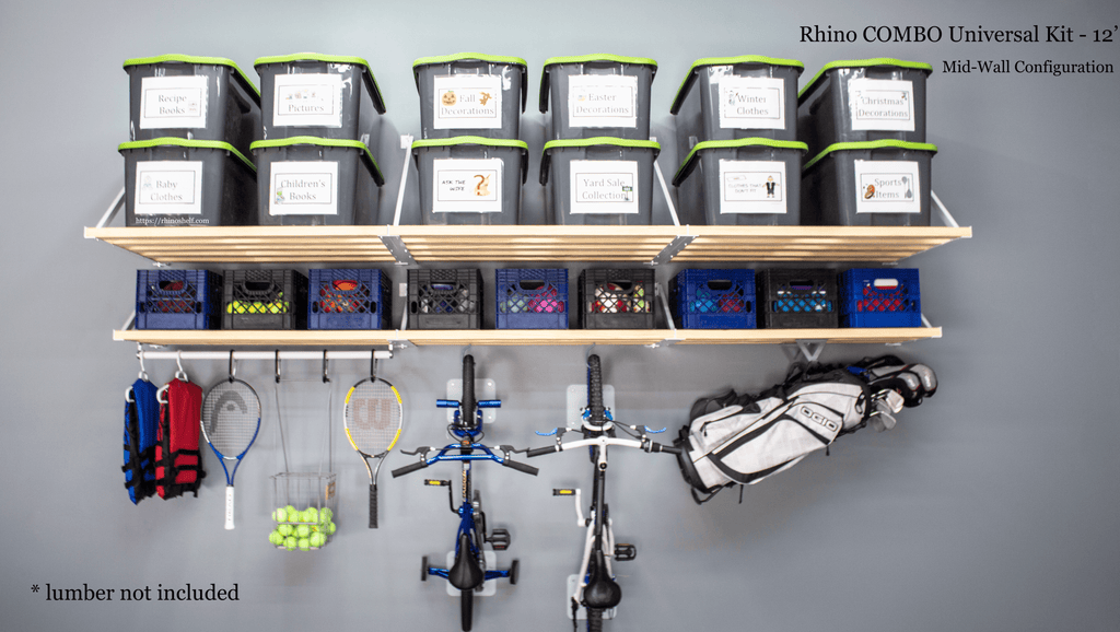 Rhino Shelf Rhino Combo Universal Garage Storage Kits