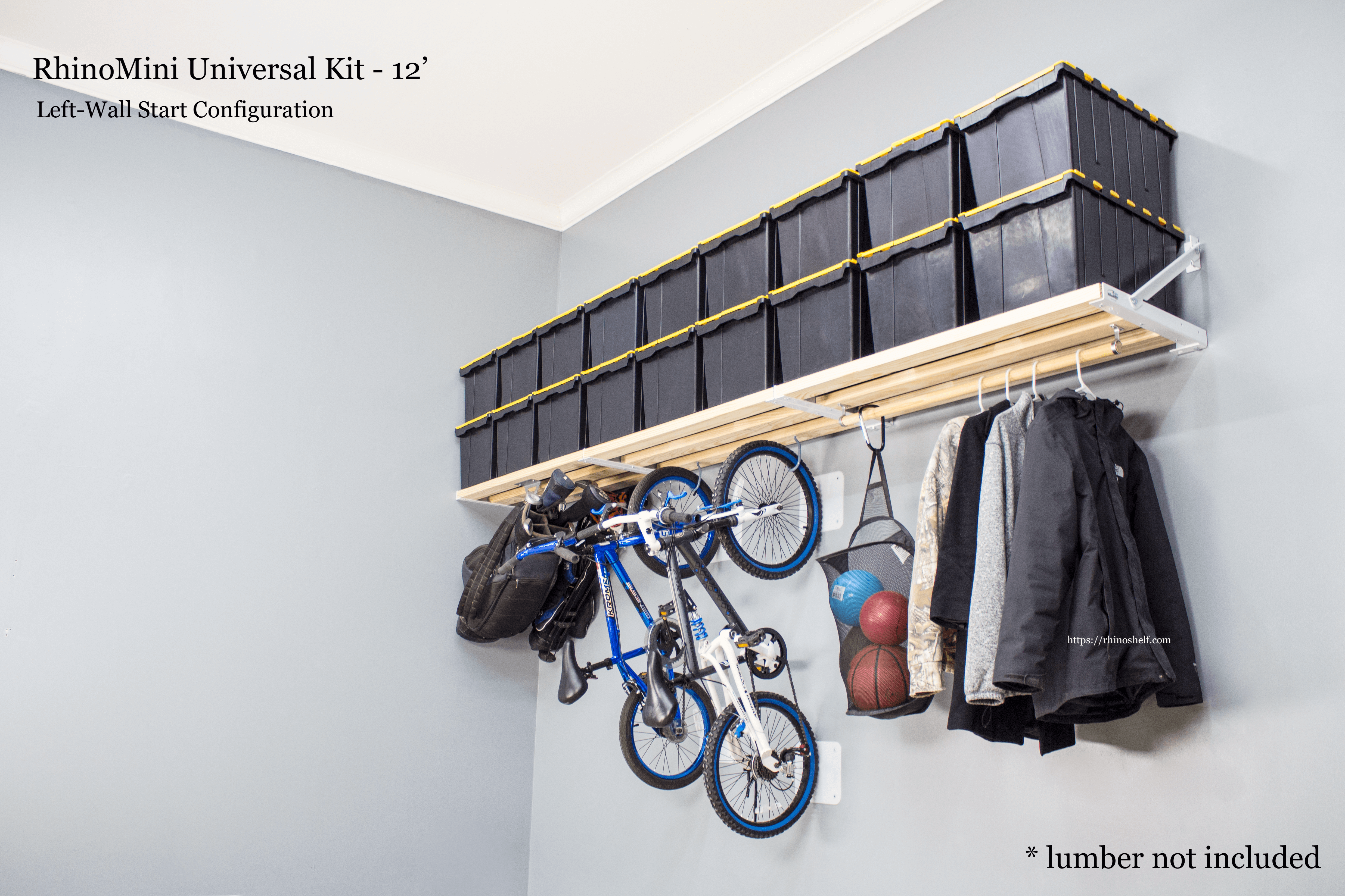 Garage storage shelves that are made in America | Rhino Shelf