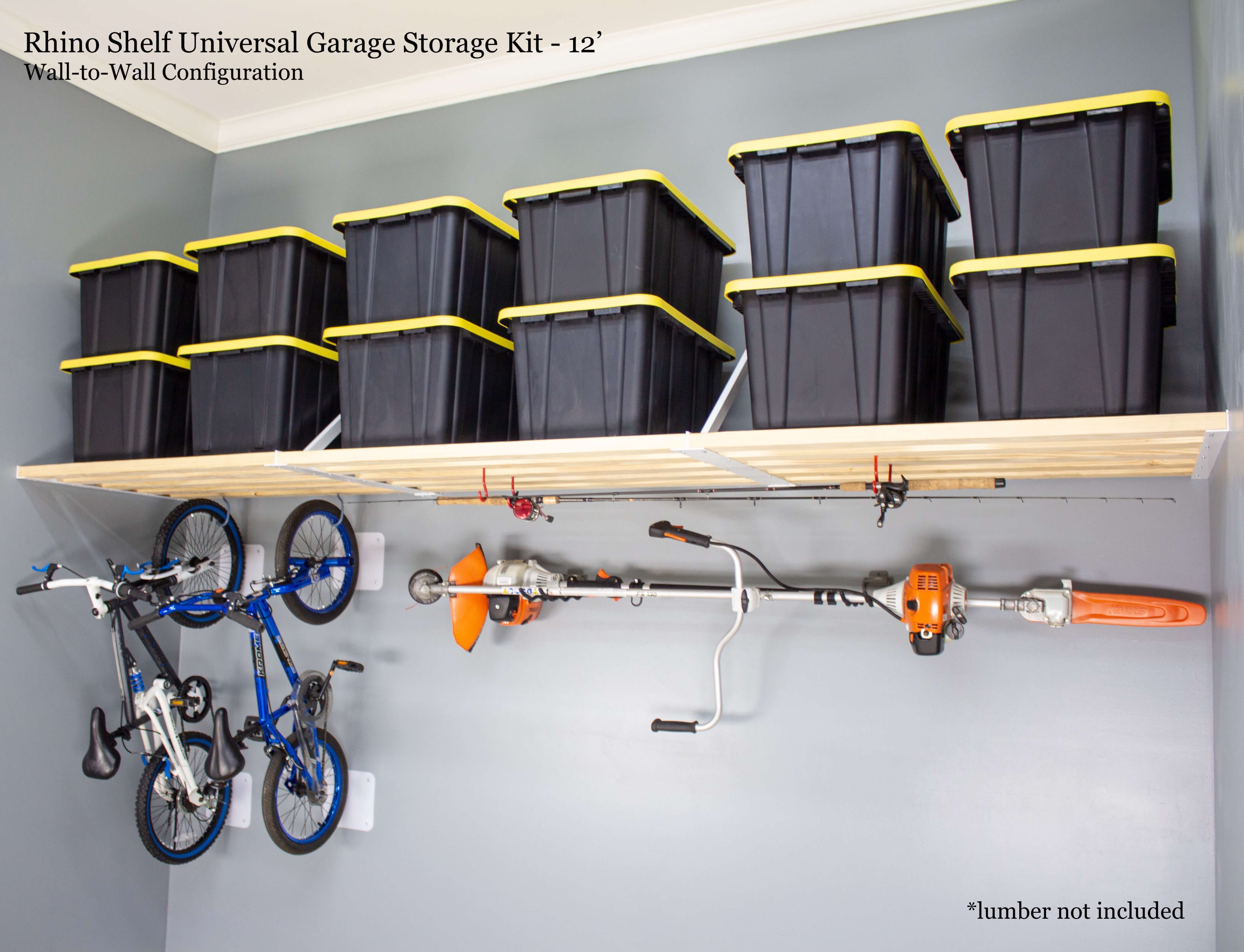 Rhino Shelf Universal Garage Storage Kit - 12 ft WW